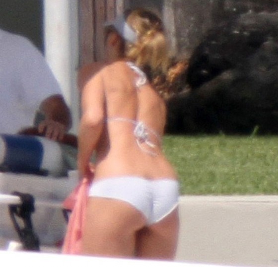 Cameron Diaz White Bikini Candids in Miami July 2011