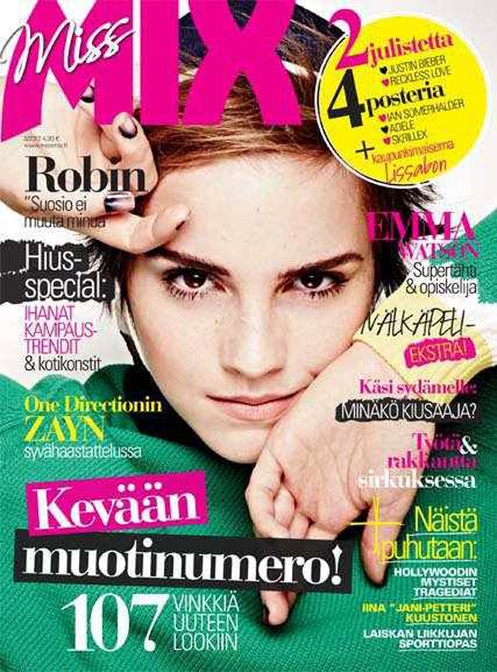 Emma Watson Miss Mix Magazine March 2012 Cover