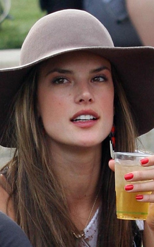 Alessandra Ambrosio leggy candids a Cocktail at Coachella