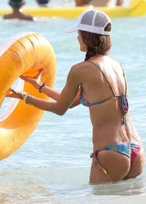 Alessandra Ambrosio Wearing A Bikini In Hawaii GotCeleb