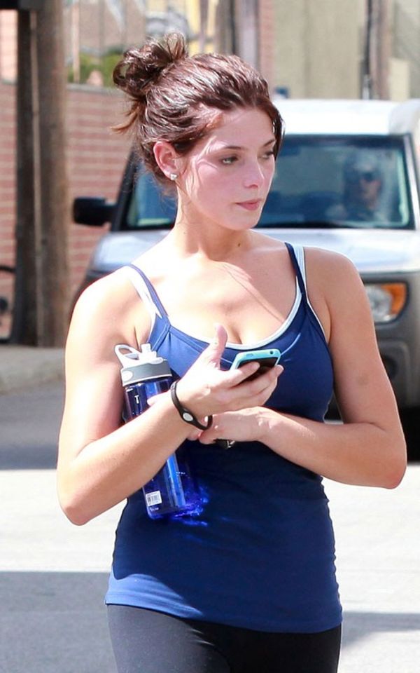 Posted in Ashley Greene Tight Spandex Candids leaving gym in Studio City