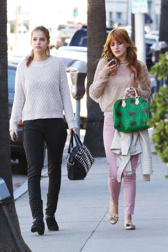 Barbara Palvin and Bella Thorne - Candids in Beverly Hills