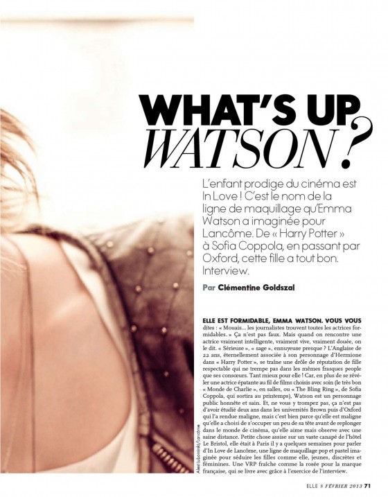 Emma Watson – Elle France 2013-04