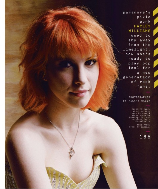 Hayley Williams In Nylon Magazine June July 2010 scans 