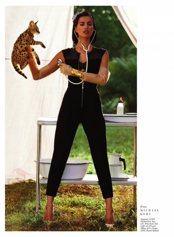 Irina Shayk – Harpers Bazaar The Animal Nursery Photoshoot 2013 -03