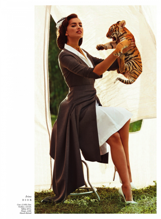 Irina Shayk – Harpers Bazaar The Animal Nursery Photoshoot 2013 -05