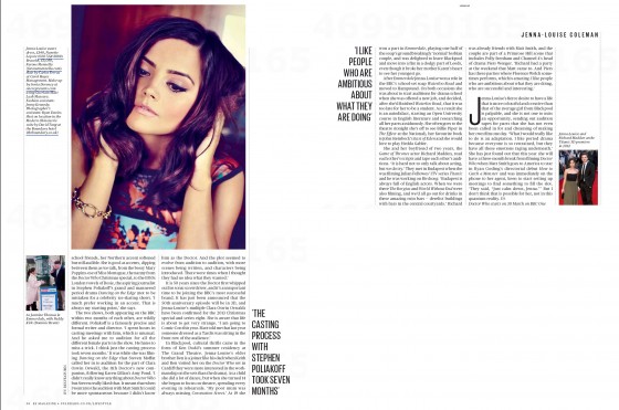 Jenna Louise Coleman – ES Magazine 2013 -04