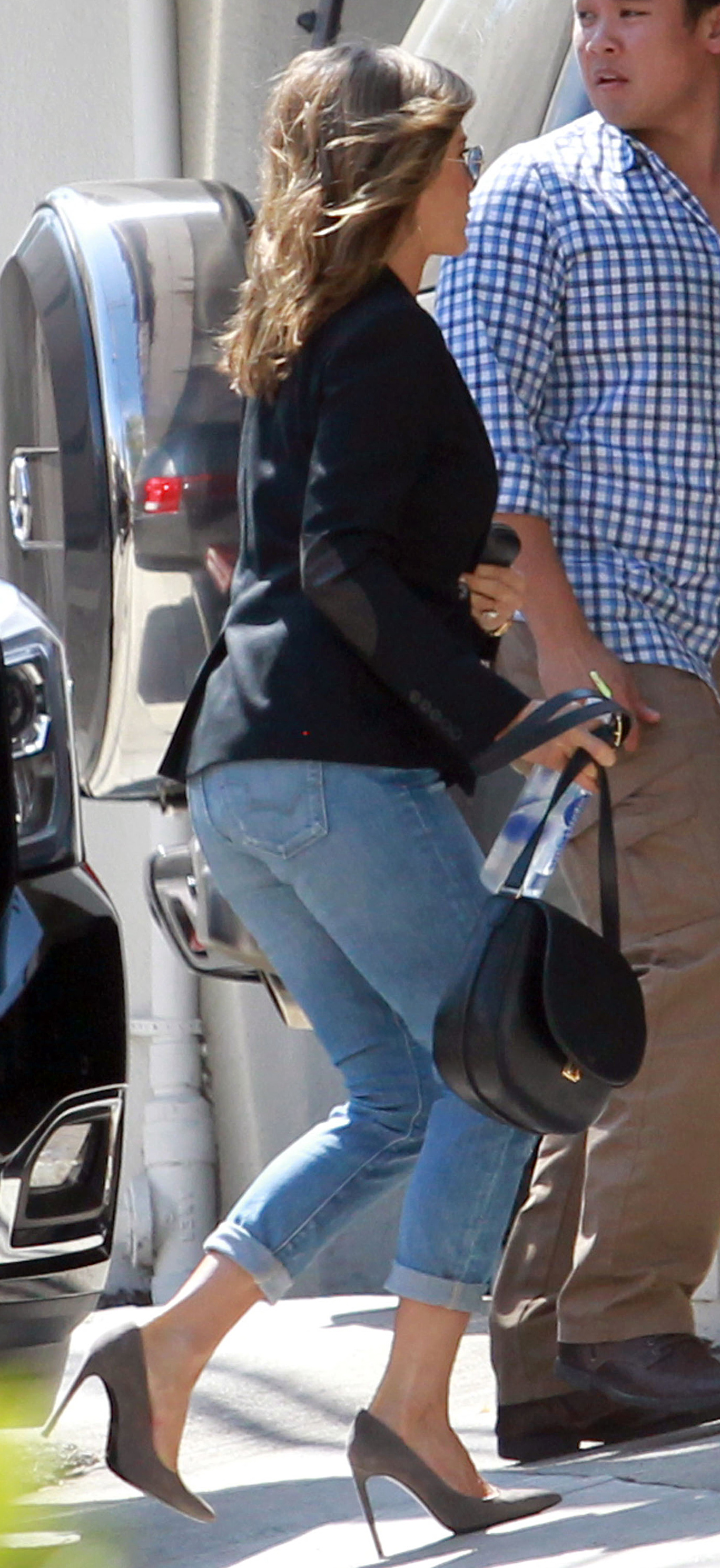 Jennifer Aniston at hair salon in Beverly Hills -13 - Full Size
