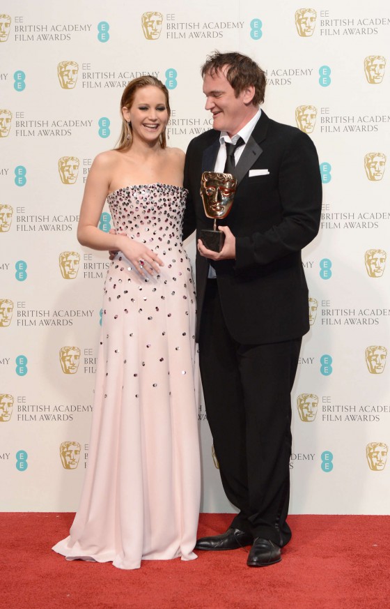 Jennifer Lawrence at BAFTA 2013 Awards in London -05