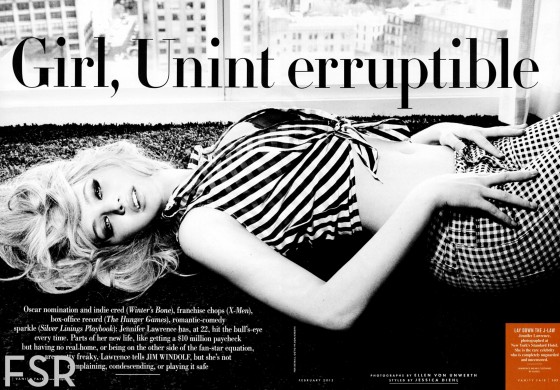 Jennifer Lawrence - Vanity Fair US Magazine (February 2013) issue