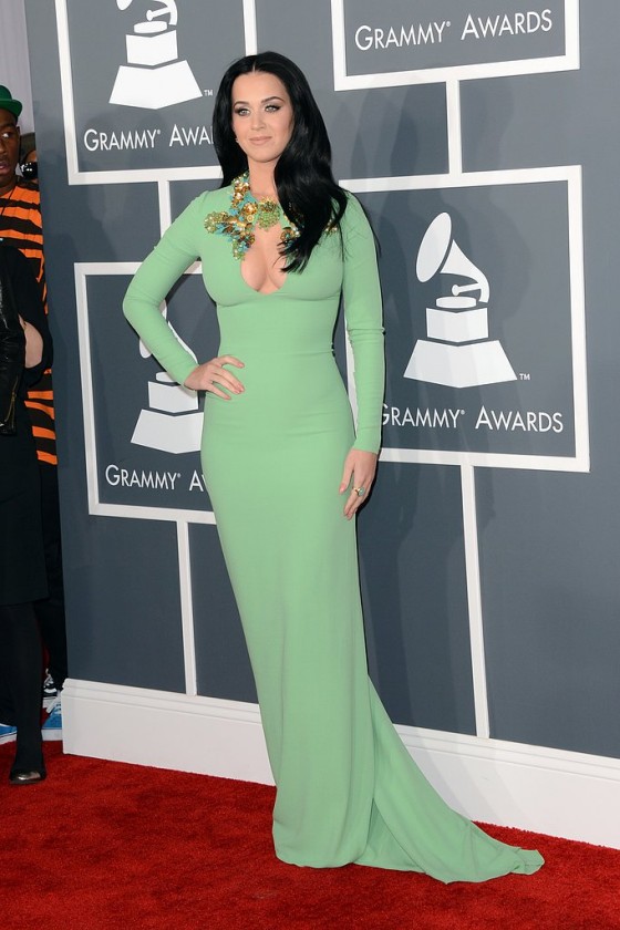 Katy Perry in a very tight dress at the Grammy Awards in LA-16