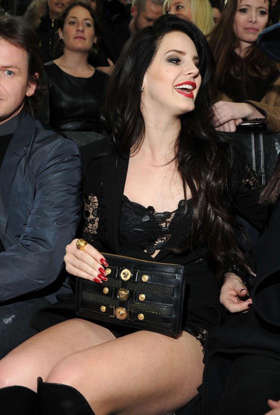 Lana Del Rey – Versace fashion show during Milan Fashion Week 2013-06