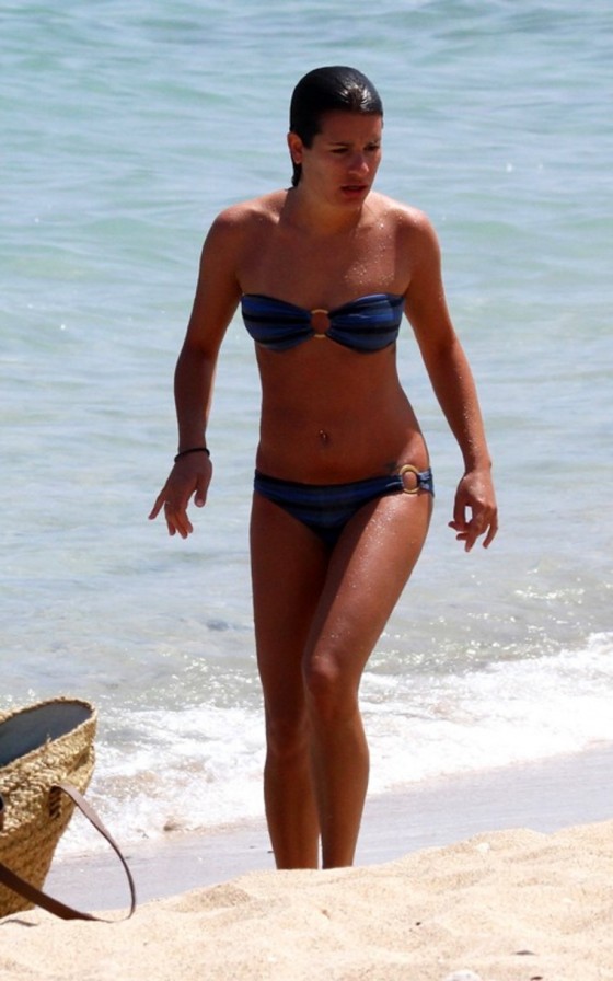 Lea Michele Bikini Candids in Hawaii