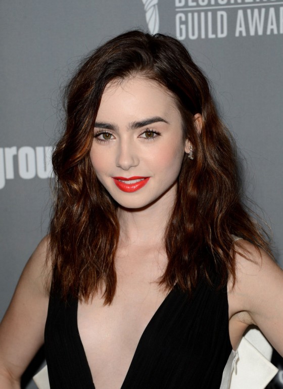 Lily Collins –  2013 Costume Designers Guild Awards -03
