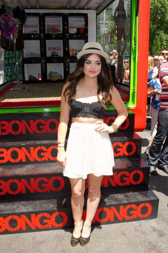 Lucy Hale at Bongo Boutique in NYC -02