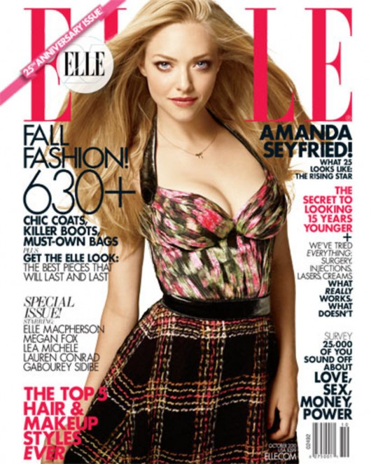 Megan Fox Amanda Seyfried and others Elle magazine October 2010 issue