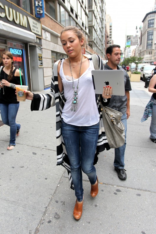 Miley Cyrus Candids in New York