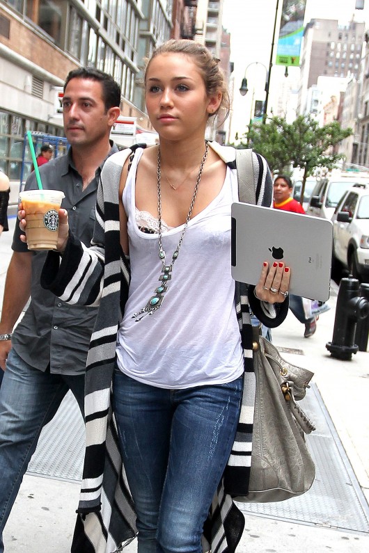 Miley Cyrus Candids in New York