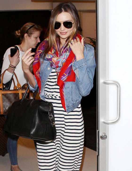 Miranda Kerr – arrives at the Los Angeles International Airport -07