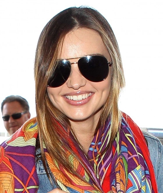 Miranda Kerr – arrives at the Los Angeles International Airport -12