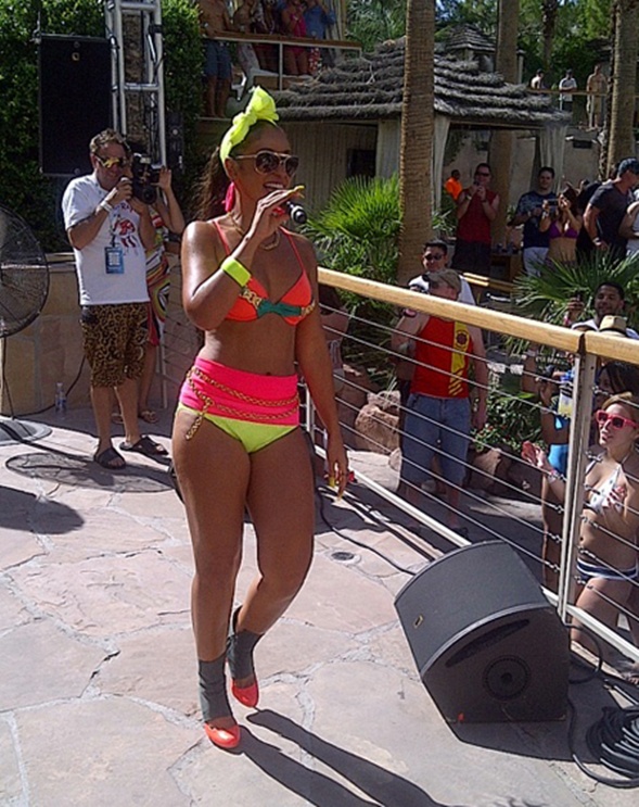 Mya Harrison     In Bikini performing Hard Rock Beach Club   Full Size