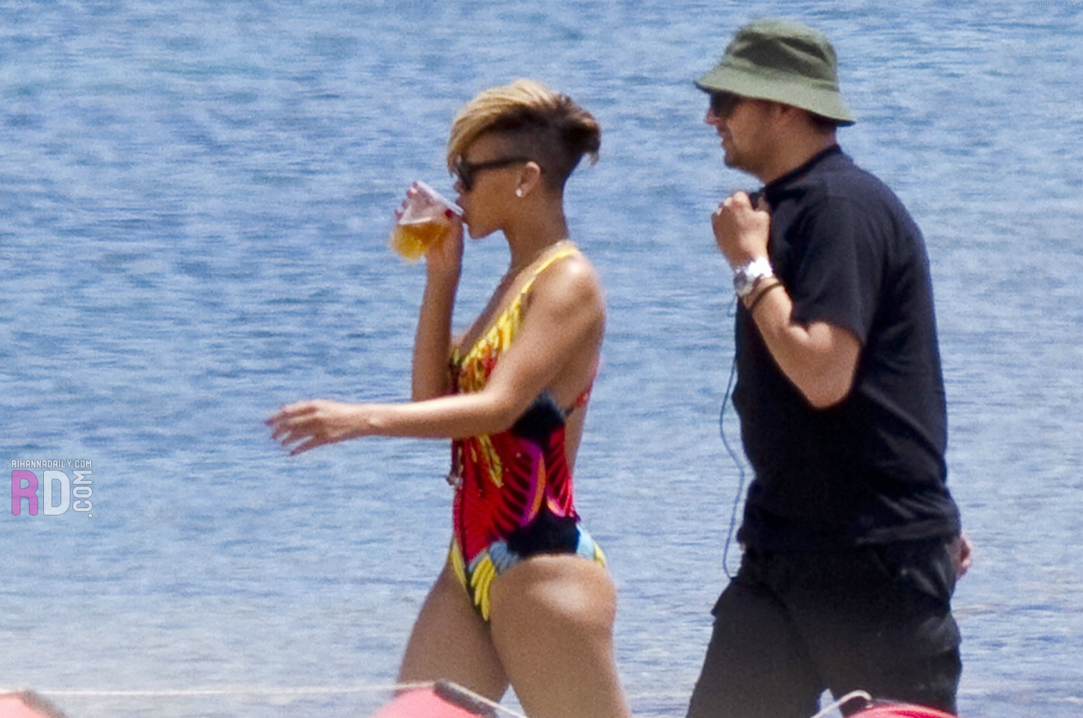 Rihanna Bikini On The Beach In