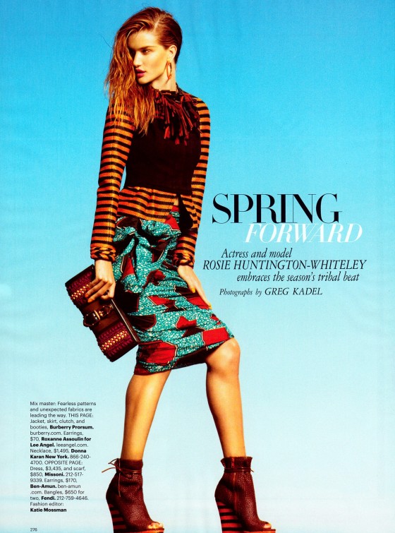 Rosie Huntington-Whiteley – Harper’s Bazaar Magazine US (December 2011)