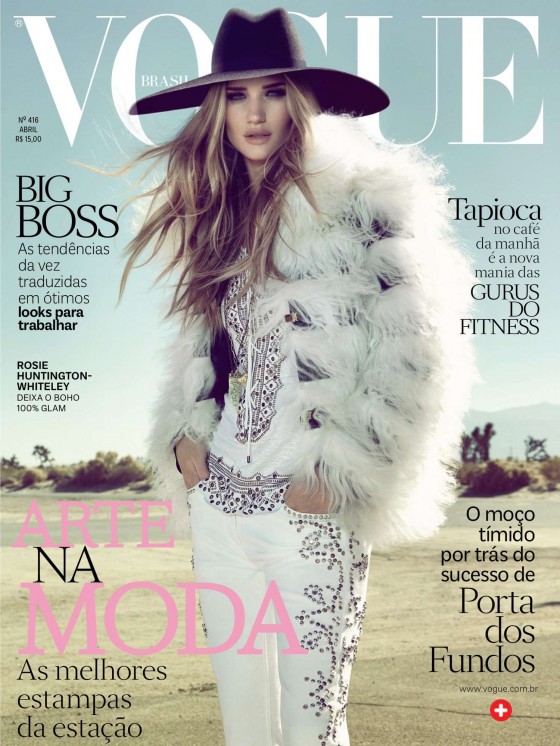 Rosie Huntington Whiteley – Vogue Brazil – April 2013 -01
