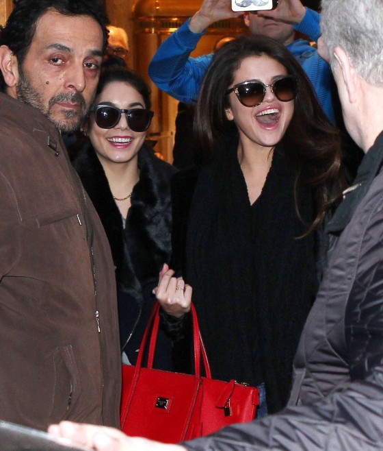 Selena Gomez with Vanessa Hudgens and Ashley Benson – Shopping Candids in Paris -04