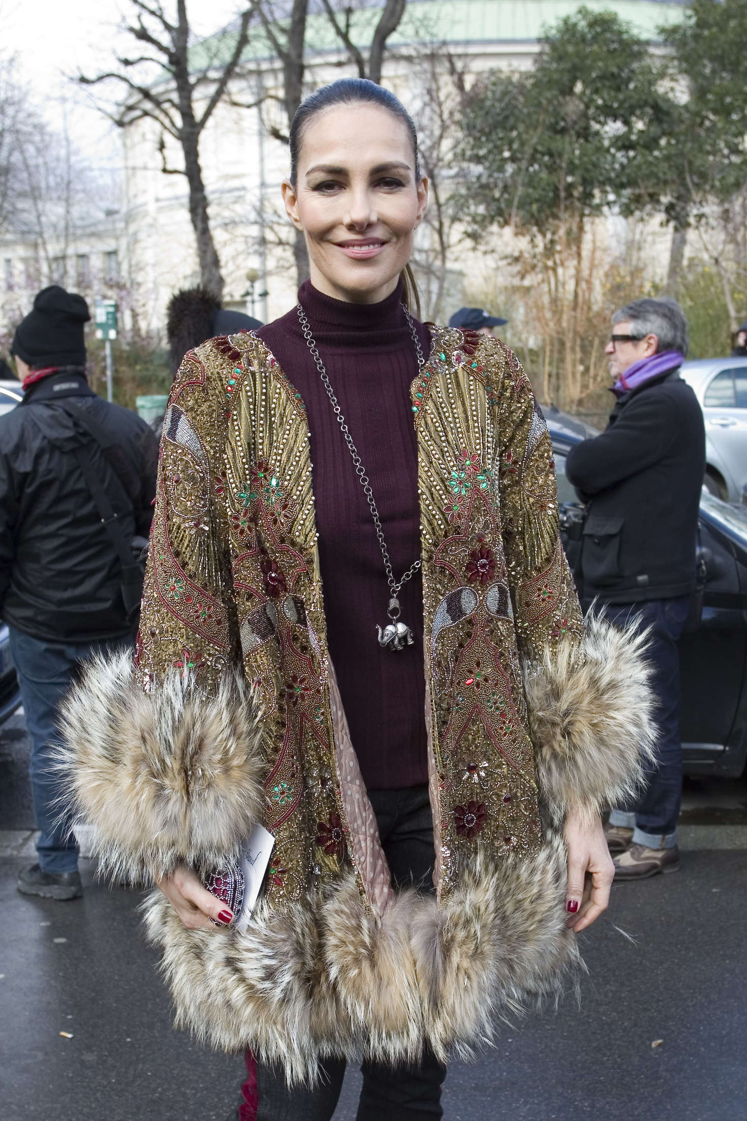 Adriana Abascal â€“ Arriving the Giambattista Valli Fashion Show 2016 in Paris
