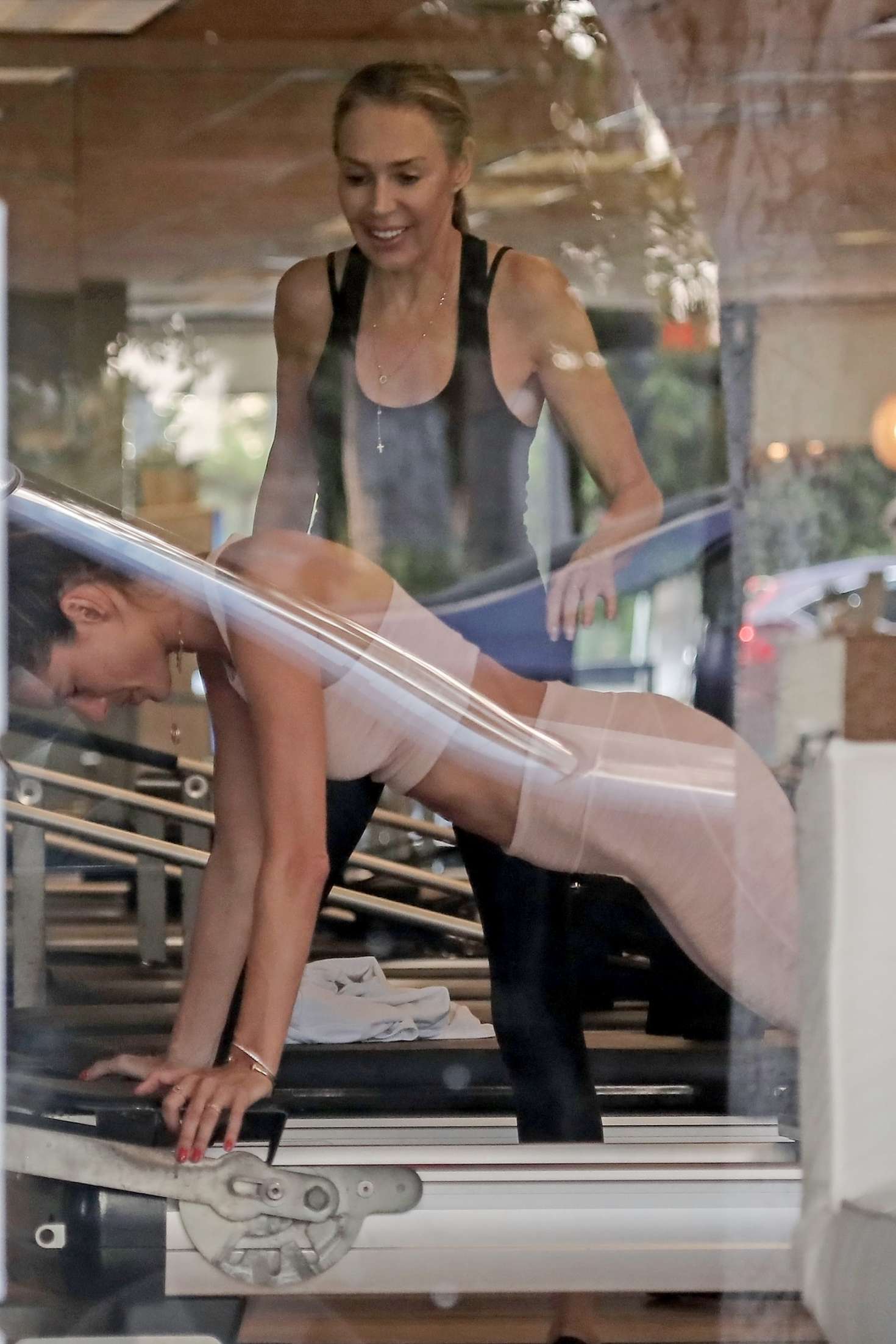 Alessandra Ambrosio at her pilates class in Los Angeles