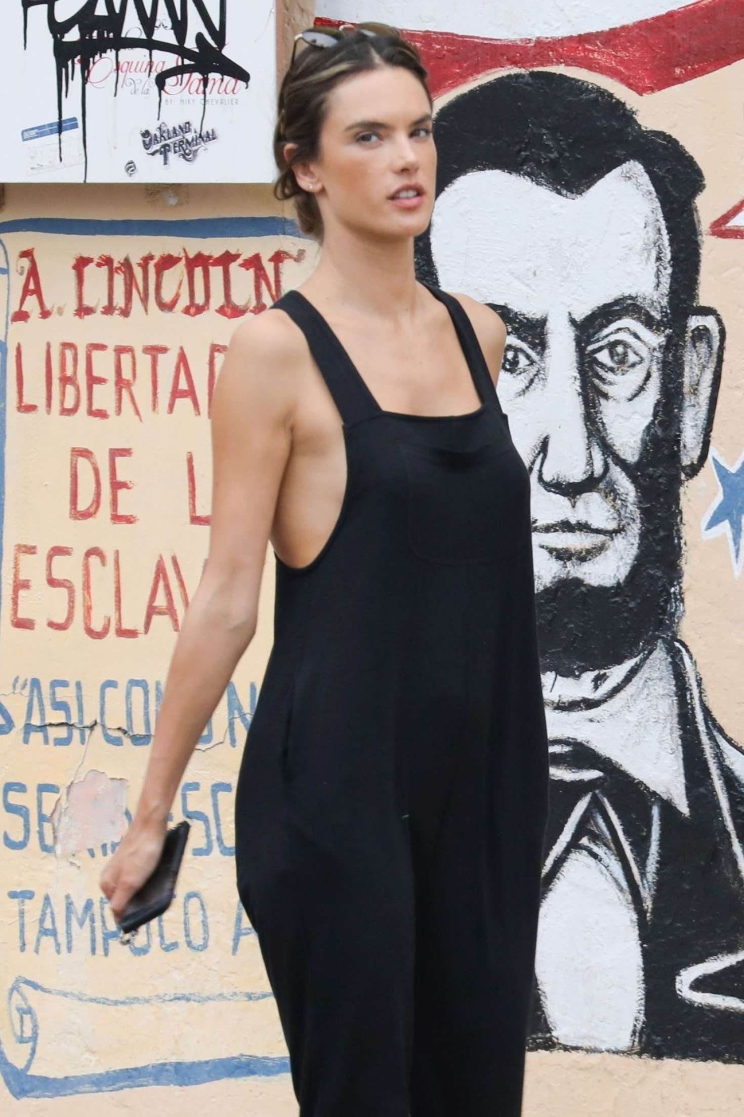 Alessandra Ambrosio at a Photoshoot for Elle Italy in Little Havana