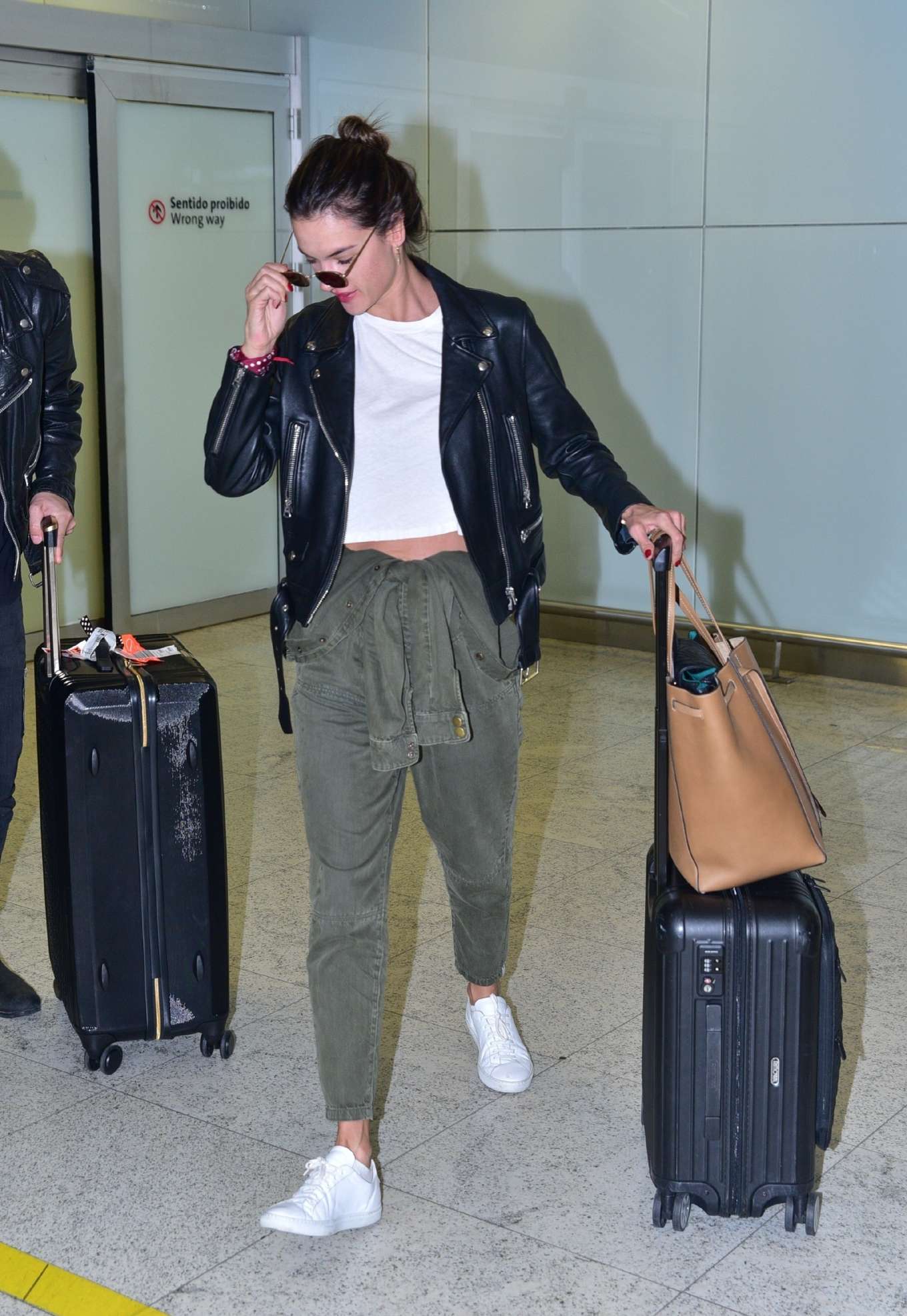 Alessandra Ambrosio â€“ Seen at a airport in Sao Paulo