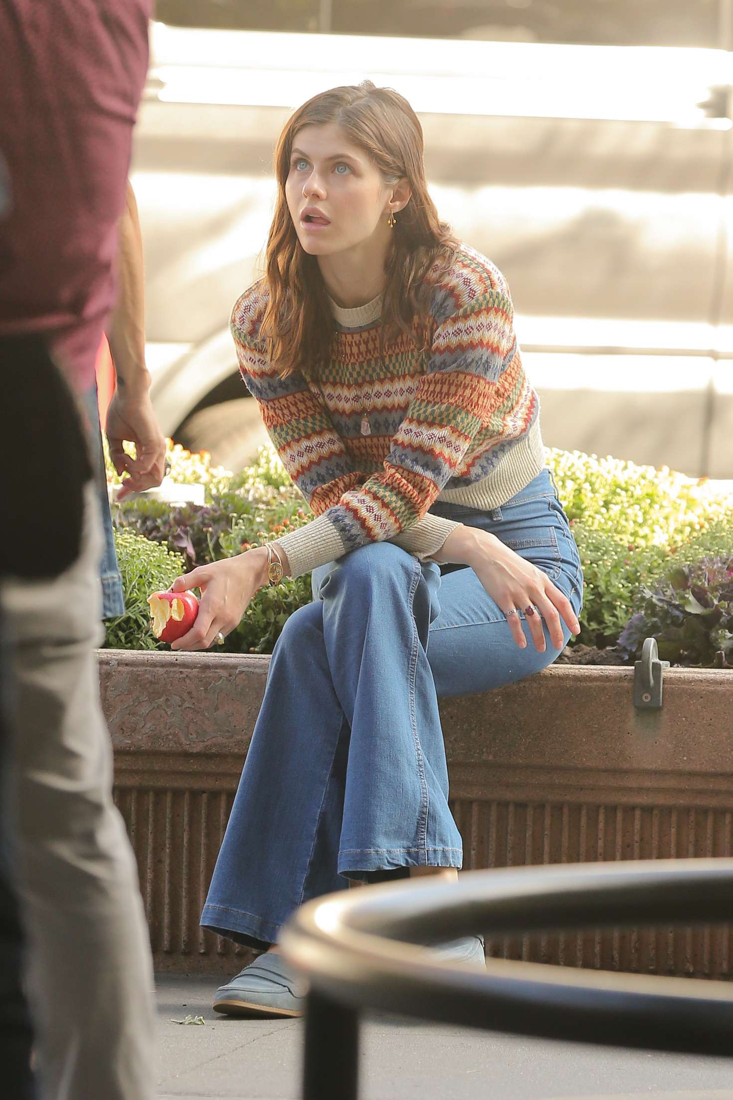 Alexandra Daddario â€“ Filming â€˜Can You Keep A Secretâ€™ in New York