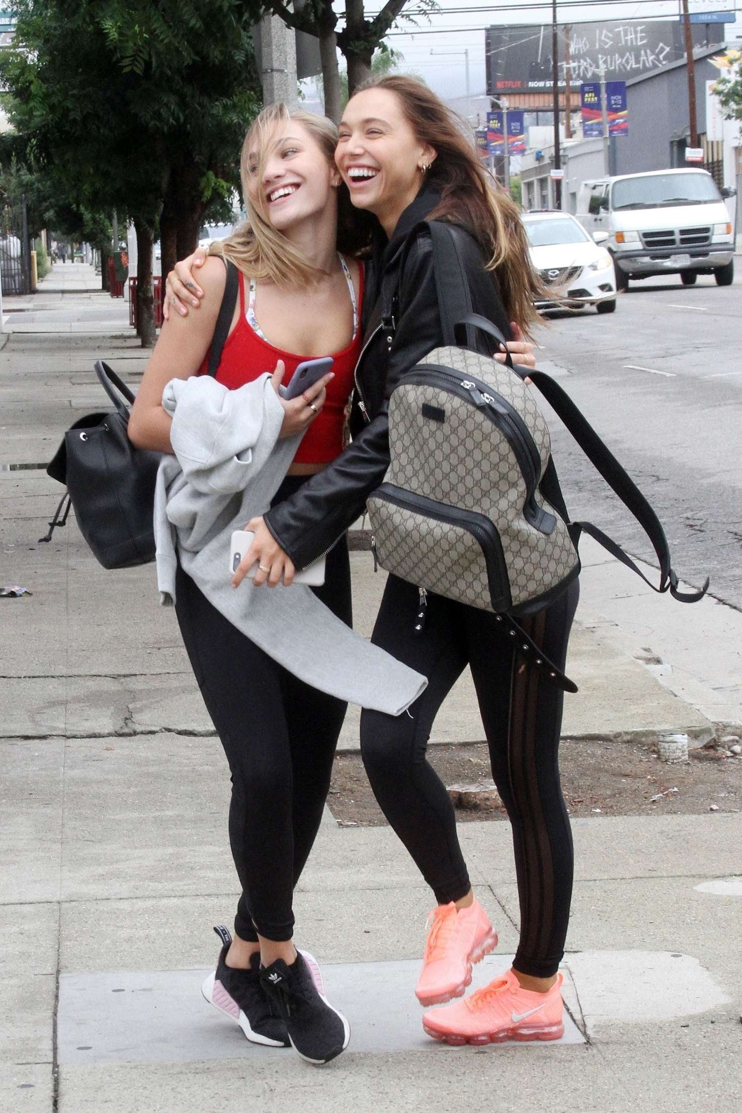 Alexis Ren and Maddie Ziegler â€“ Leaving the Dancing with the Stars Studios in LA