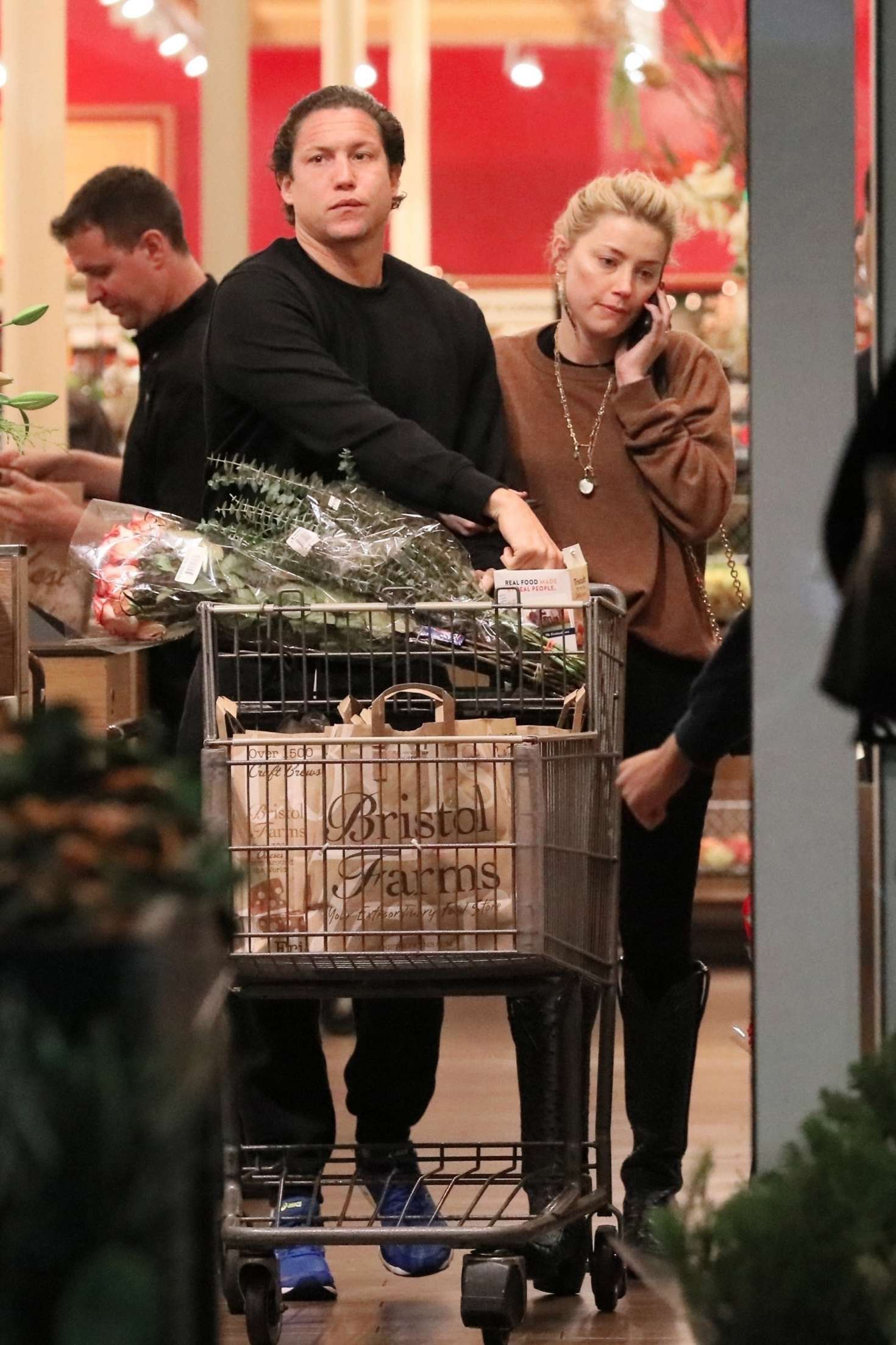 Amber Heard and boyfriend Vito Schnabel â€“ Shopping in Los Angeles