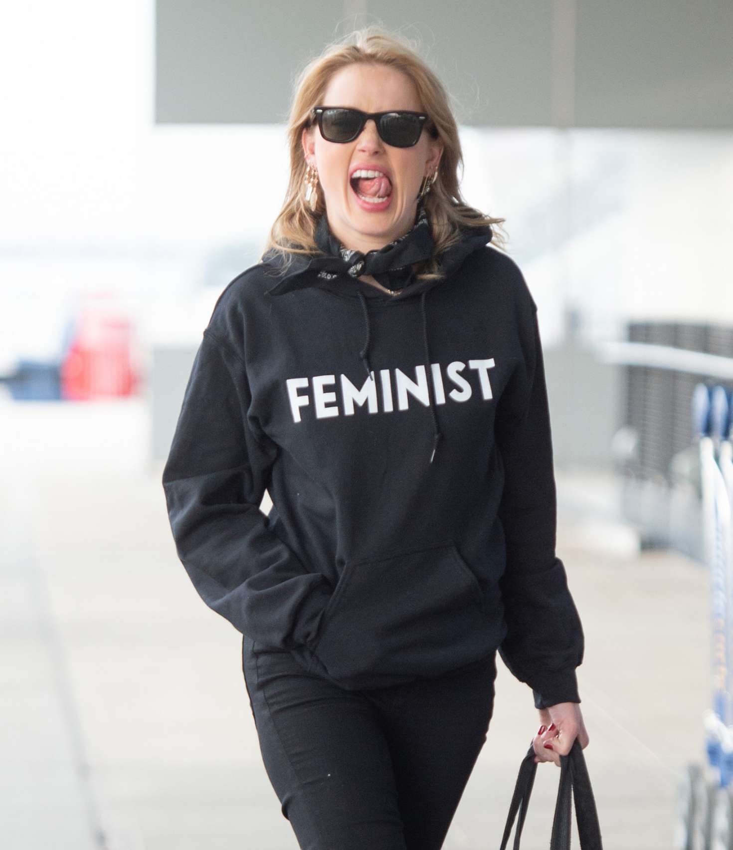 Amber Heard â€“ Arrives at JFK airport in New York