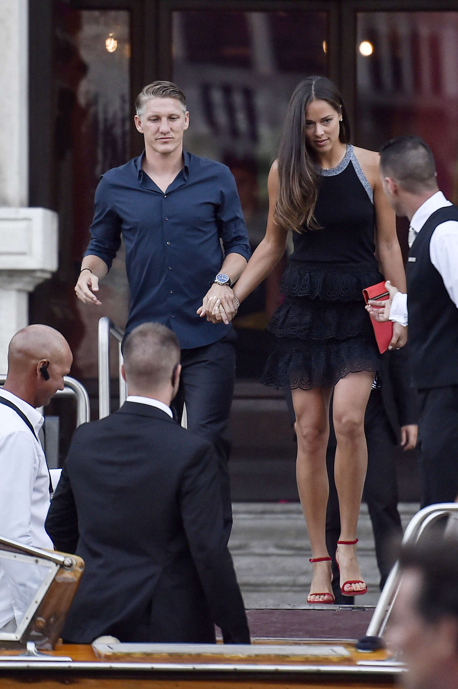 Ana Ivanovic and Bastian Schweinsteiger Out for Dinner in Venice