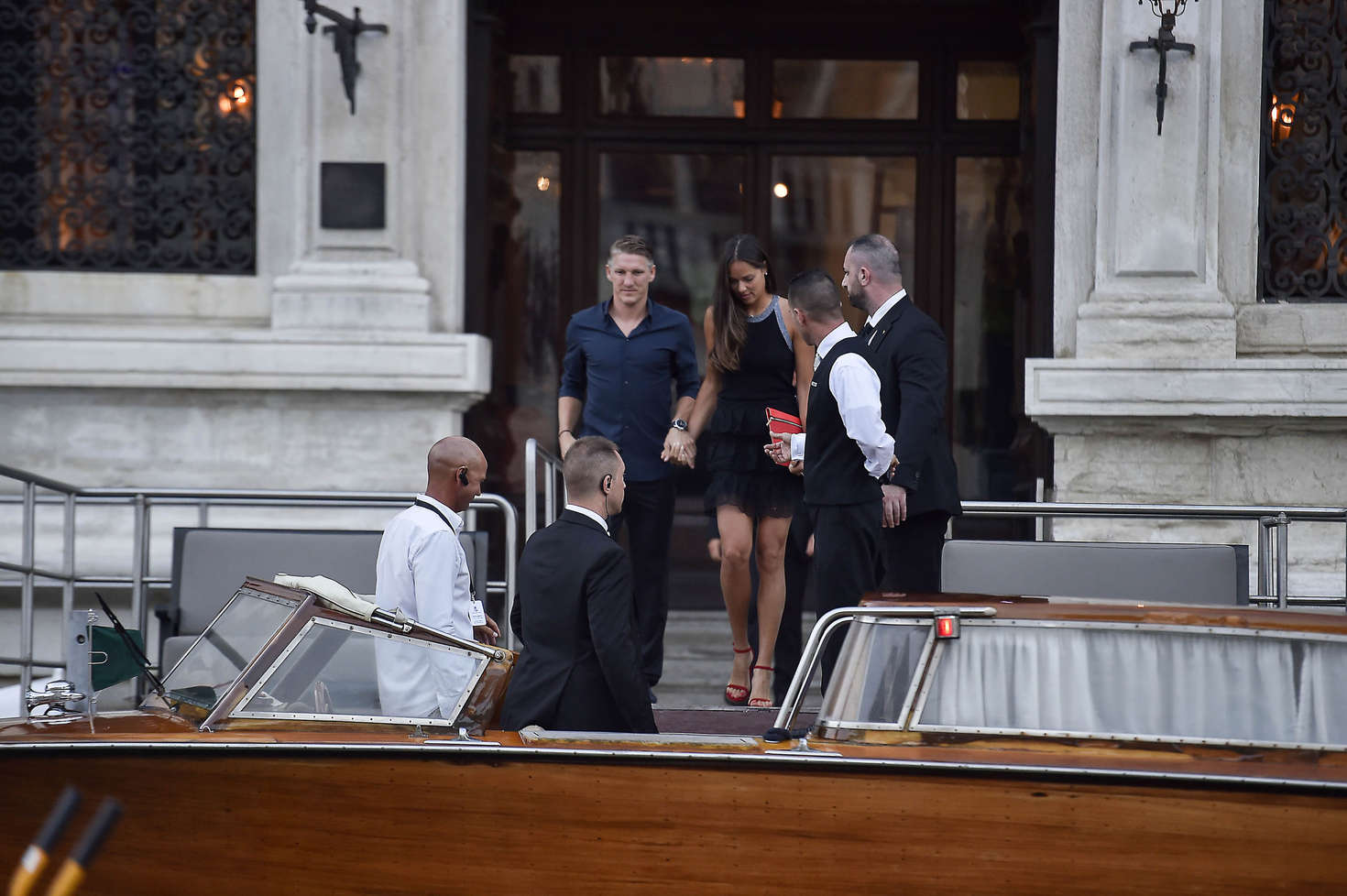 Ana Ivanovic and Bastian Schweinsteiger Out for Dinner in Venice