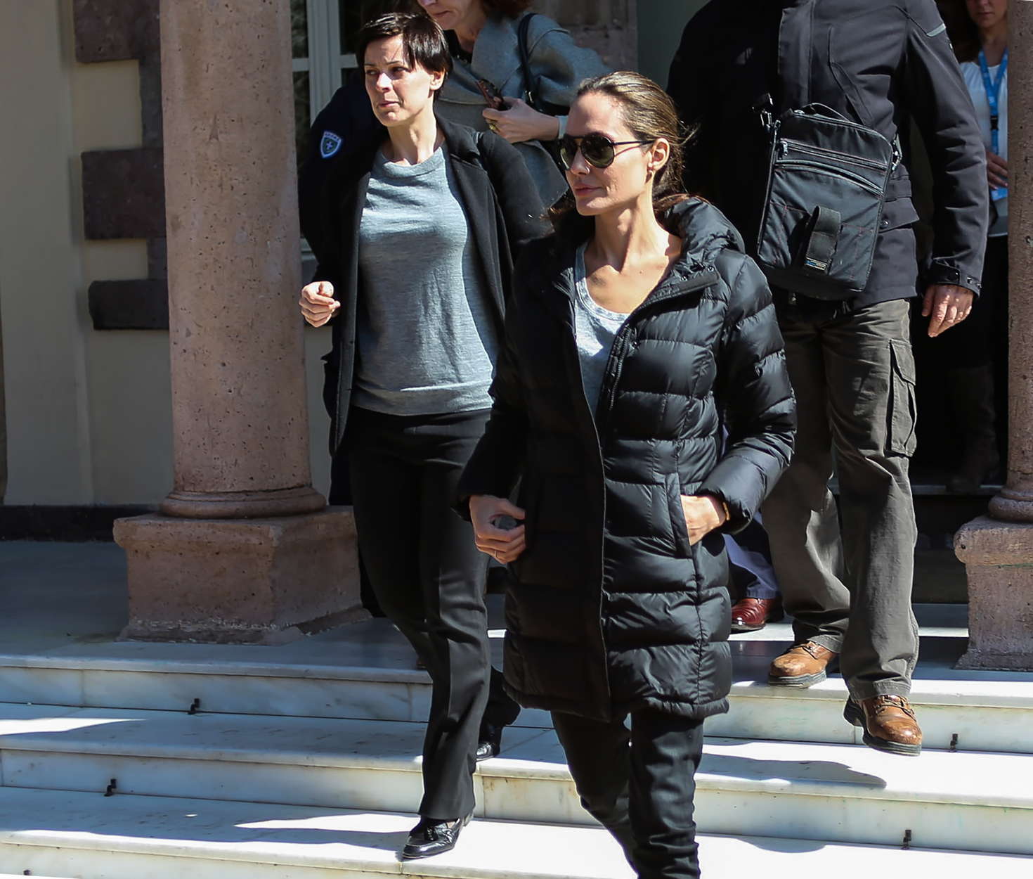 Angelina Jolie visited the island of Lesbos