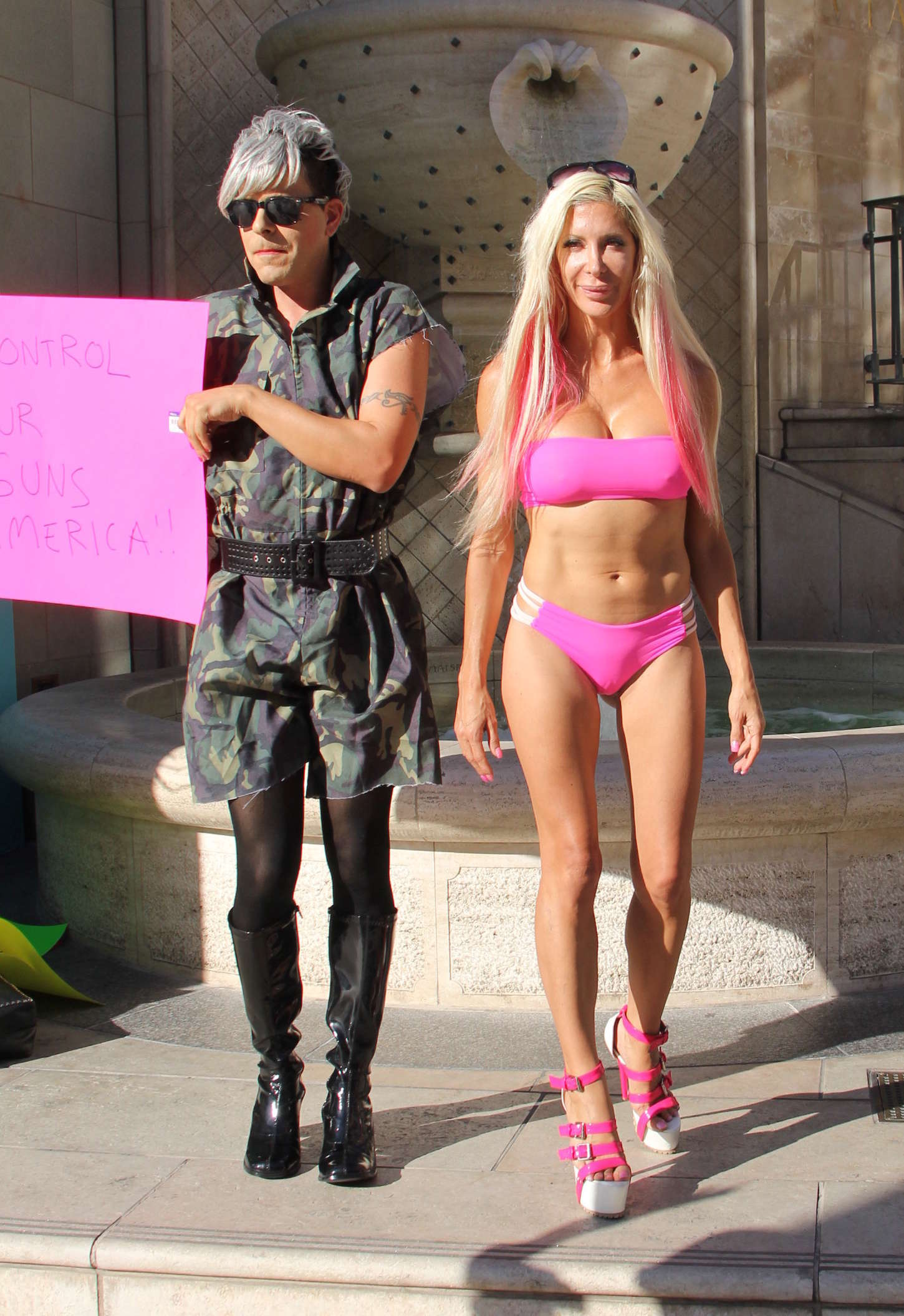 Angelique Morgan In Pink Bikini In Beverly Hills Indian