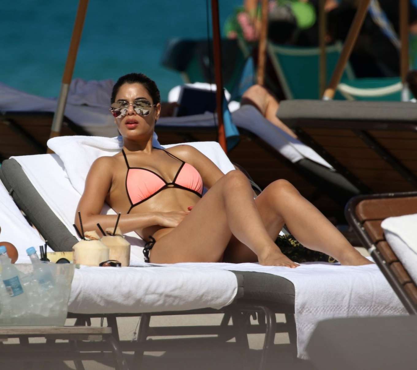 Ariadna Gutierrez in Bikini at a beach in Miami