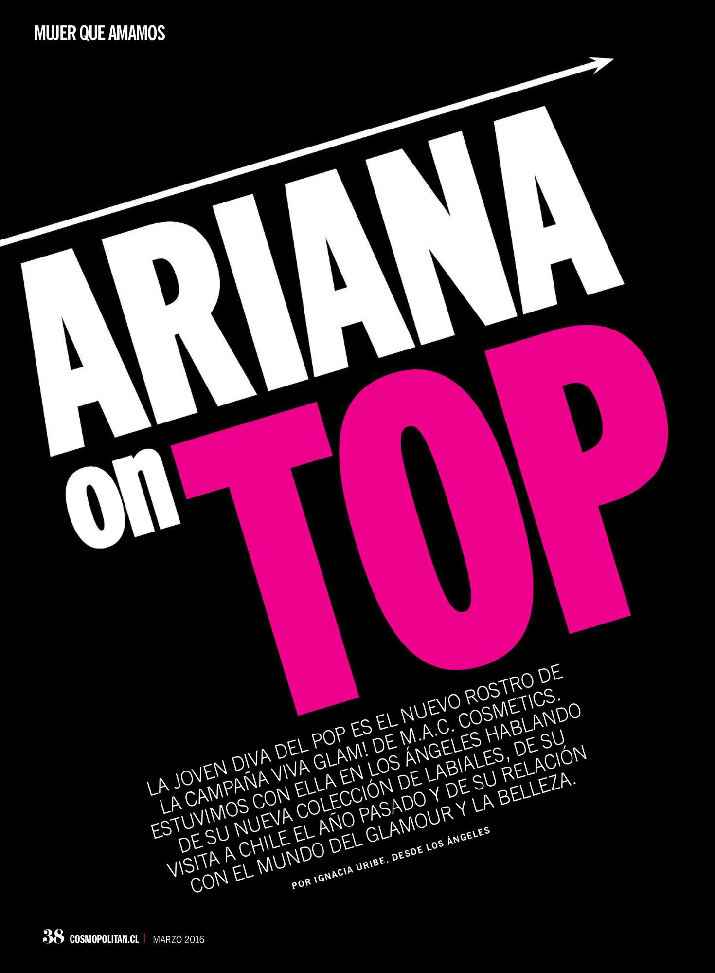 Ariana Grande â€“ Cosmopolitan Chile (March 2016)