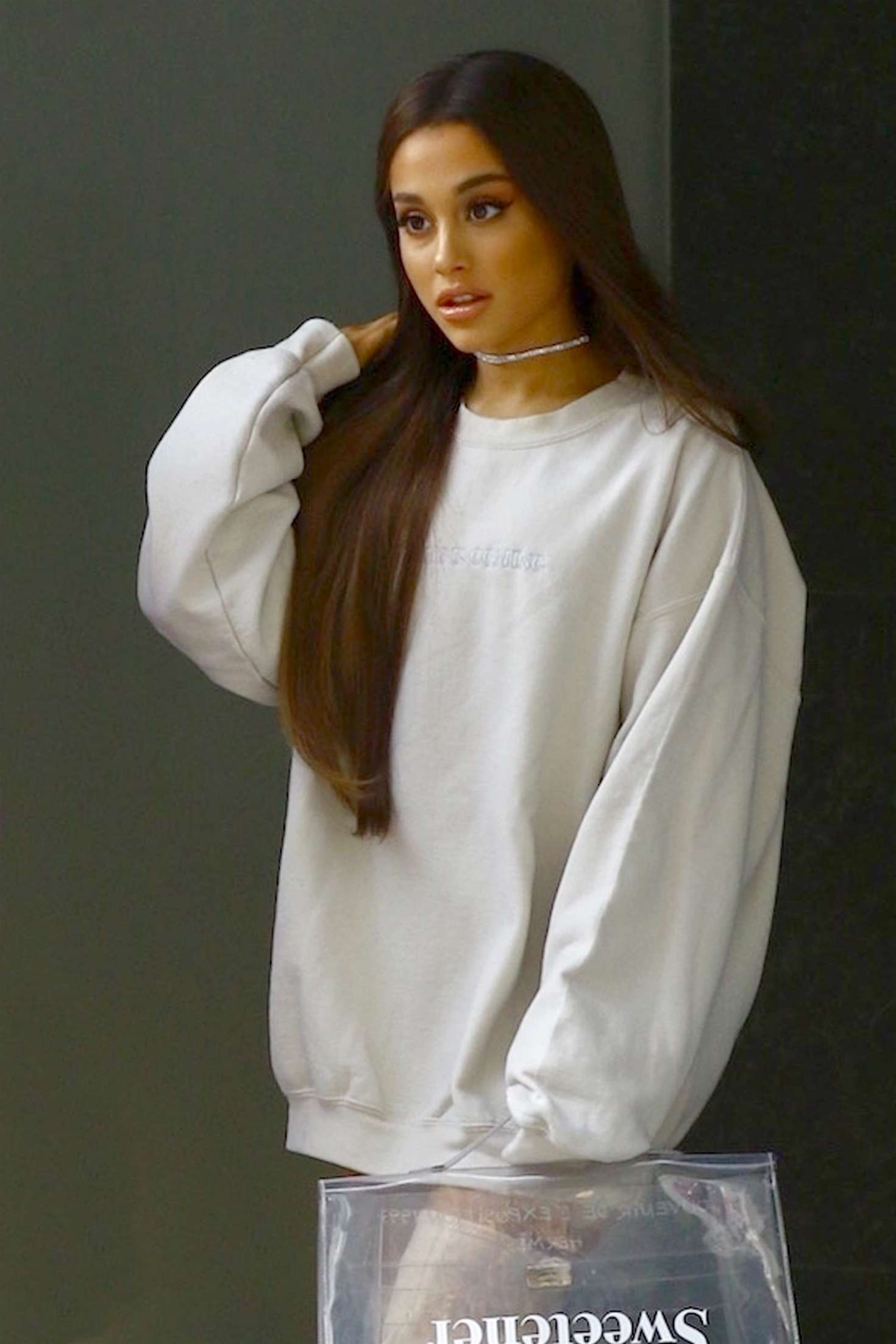 Ariana Grande â€“ Heads to promote her new album Sweetener in NYC
