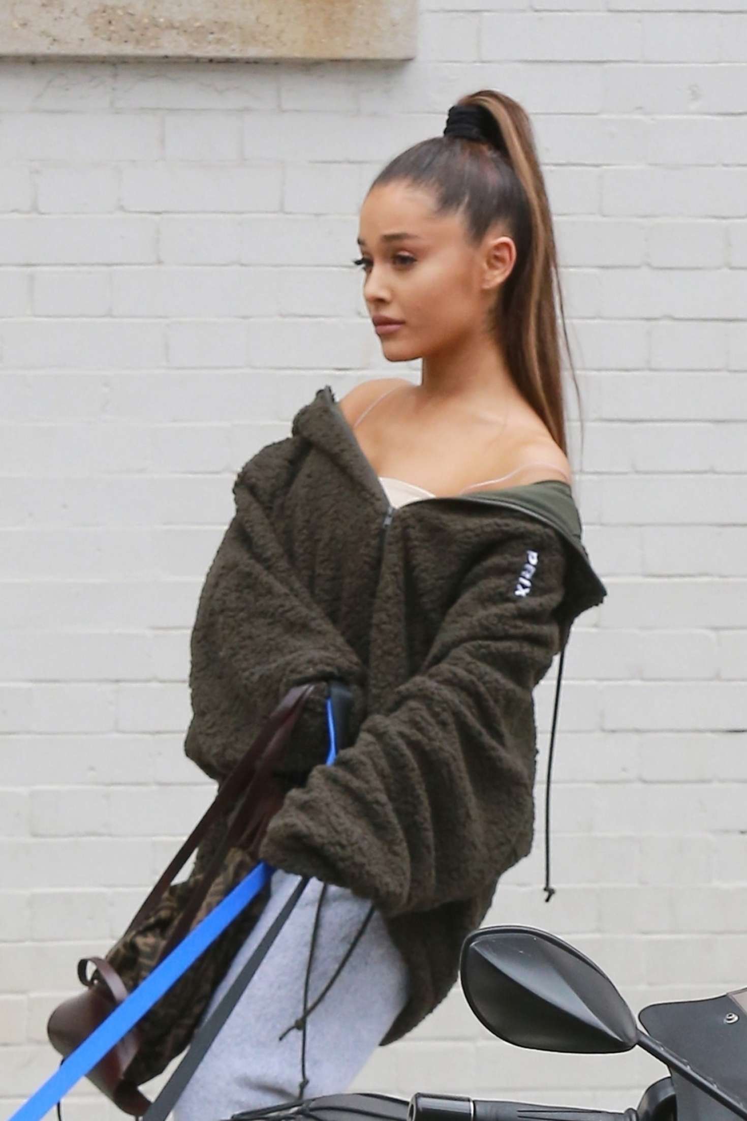 Ariana Grande â€“ Walking her dog in New York