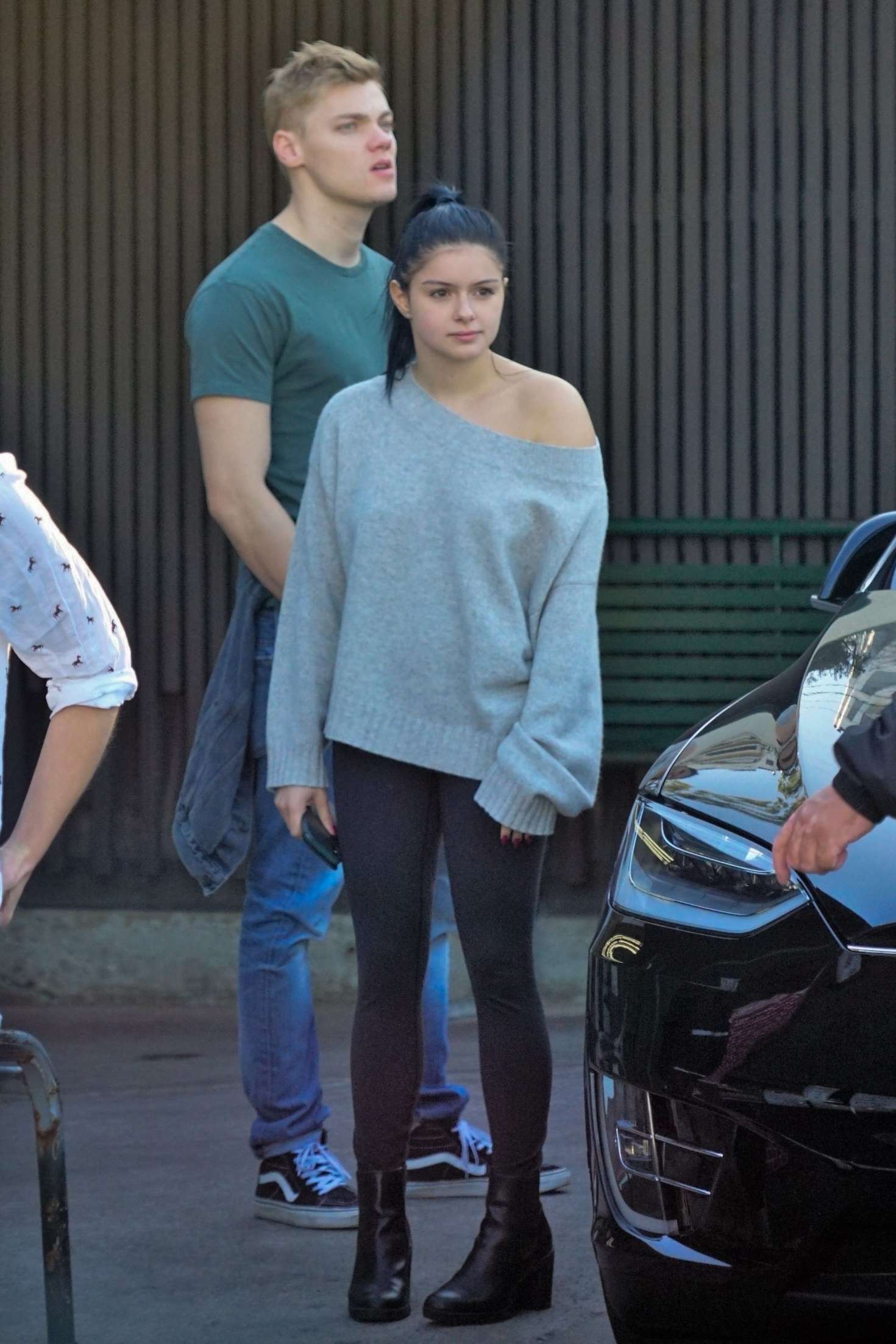 Ariel Winter and Levi Meaden at a sushi lunch in Los Angeles