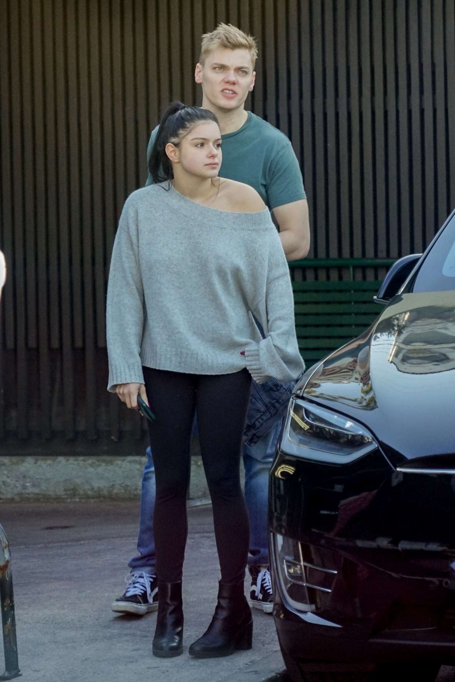 Ariel Winter and Levi Meaden at a sushi lunch in Los Angeles