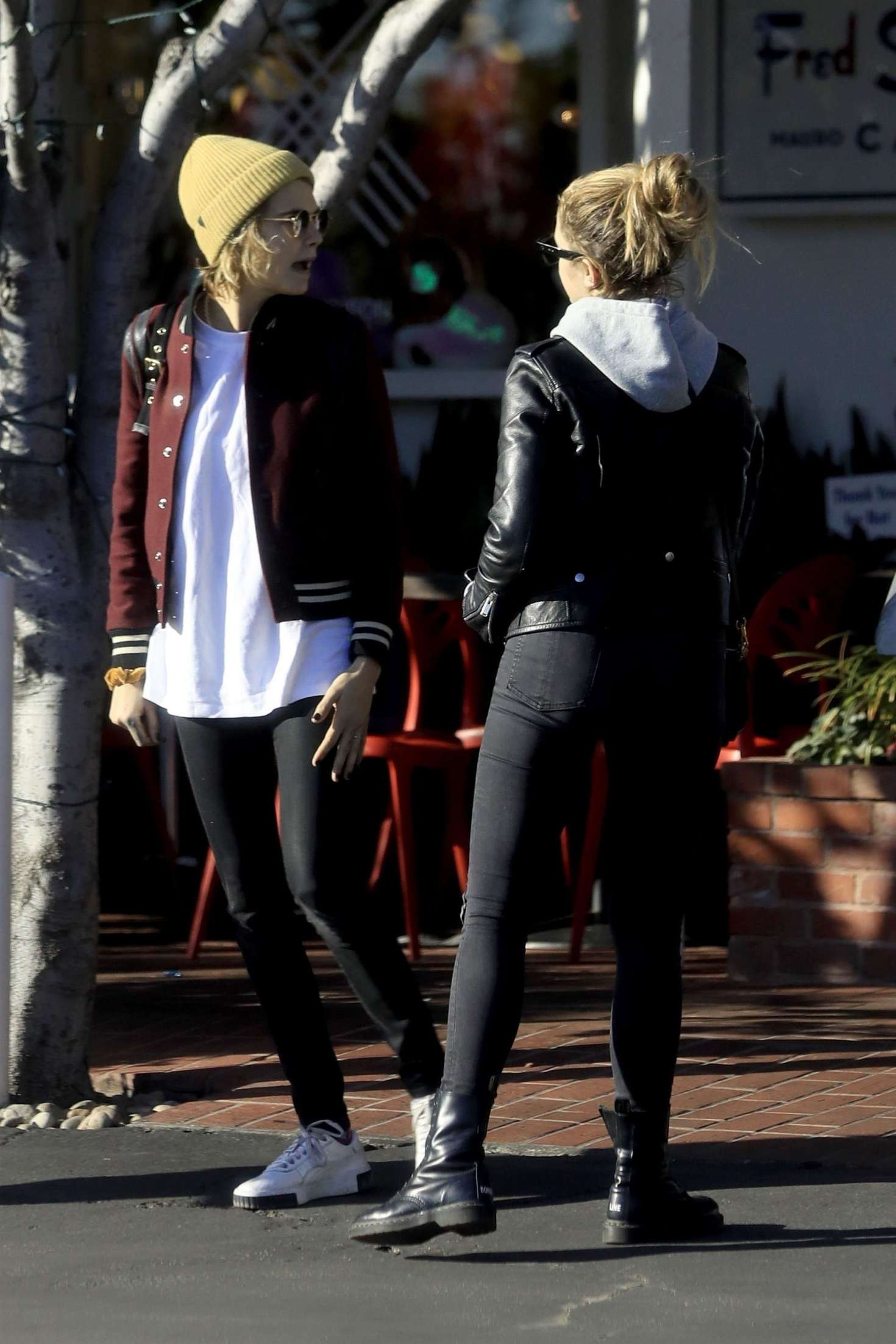 Ashley Benson and Cara Delevingne â€“ Outside Fred Segal in West Hollywood