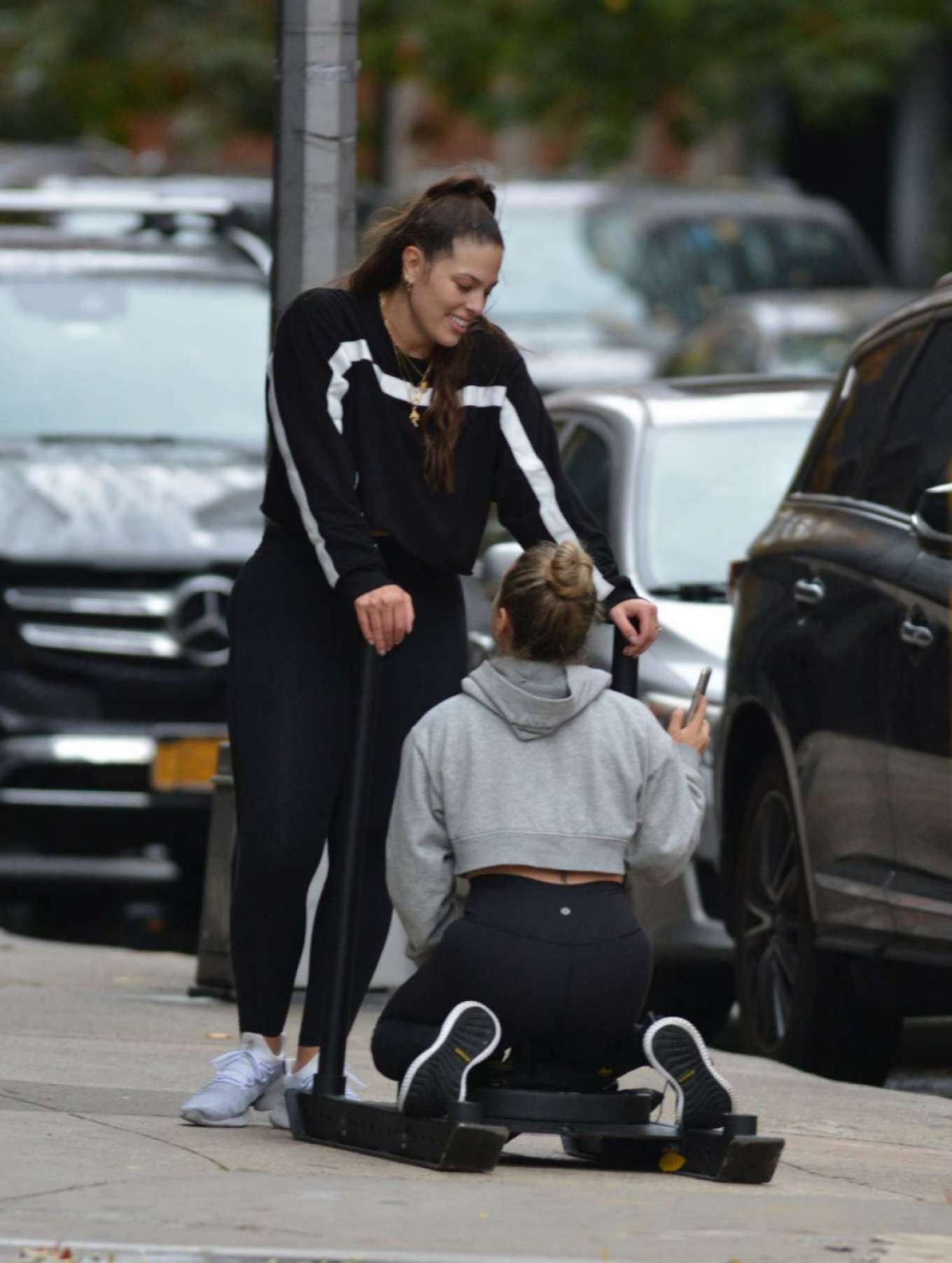 Ashley Graham in Spandex â€“ Working Out in New York