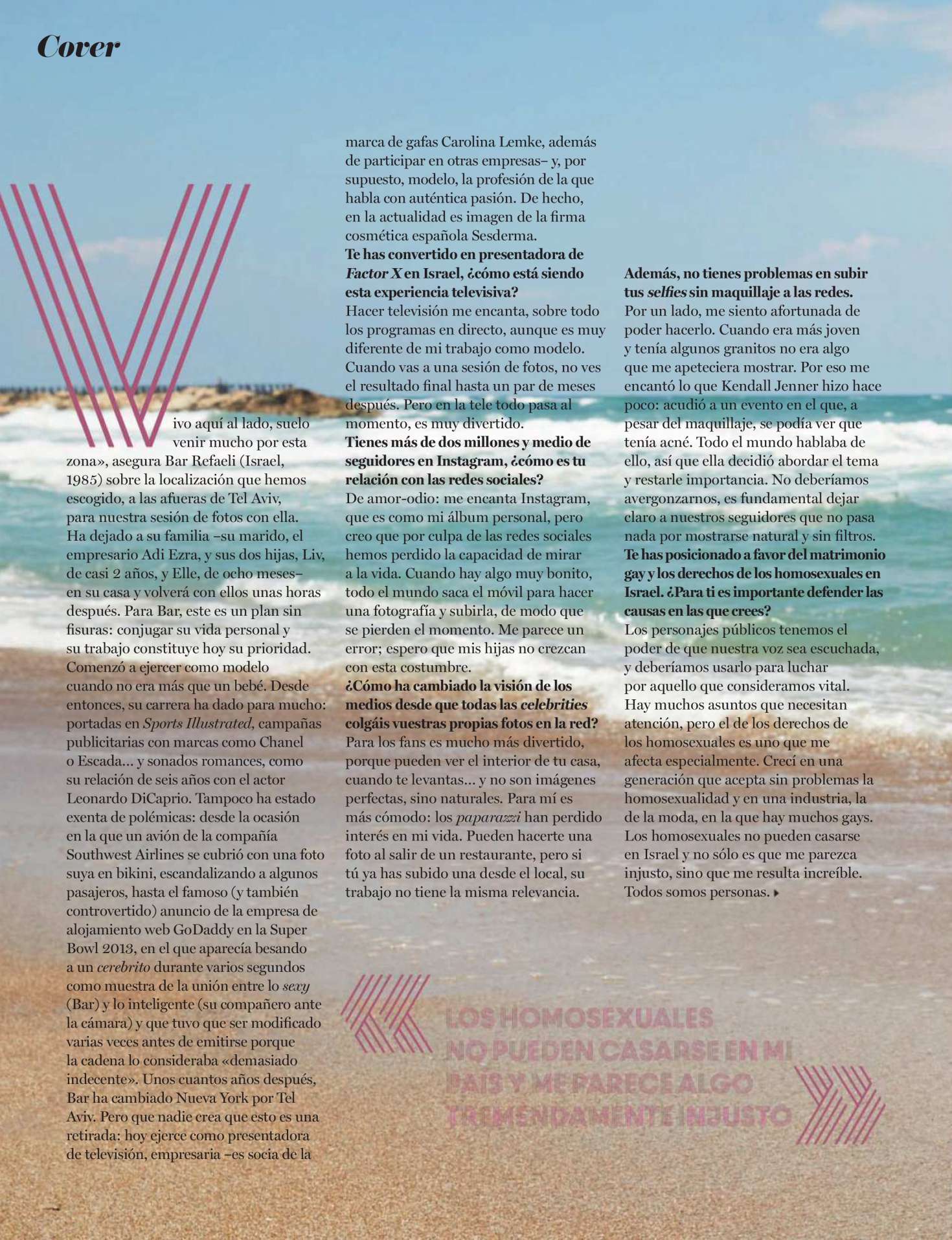 Bar Refaeli â€“ Cosmopolitan Spain Magazine (July 2018)